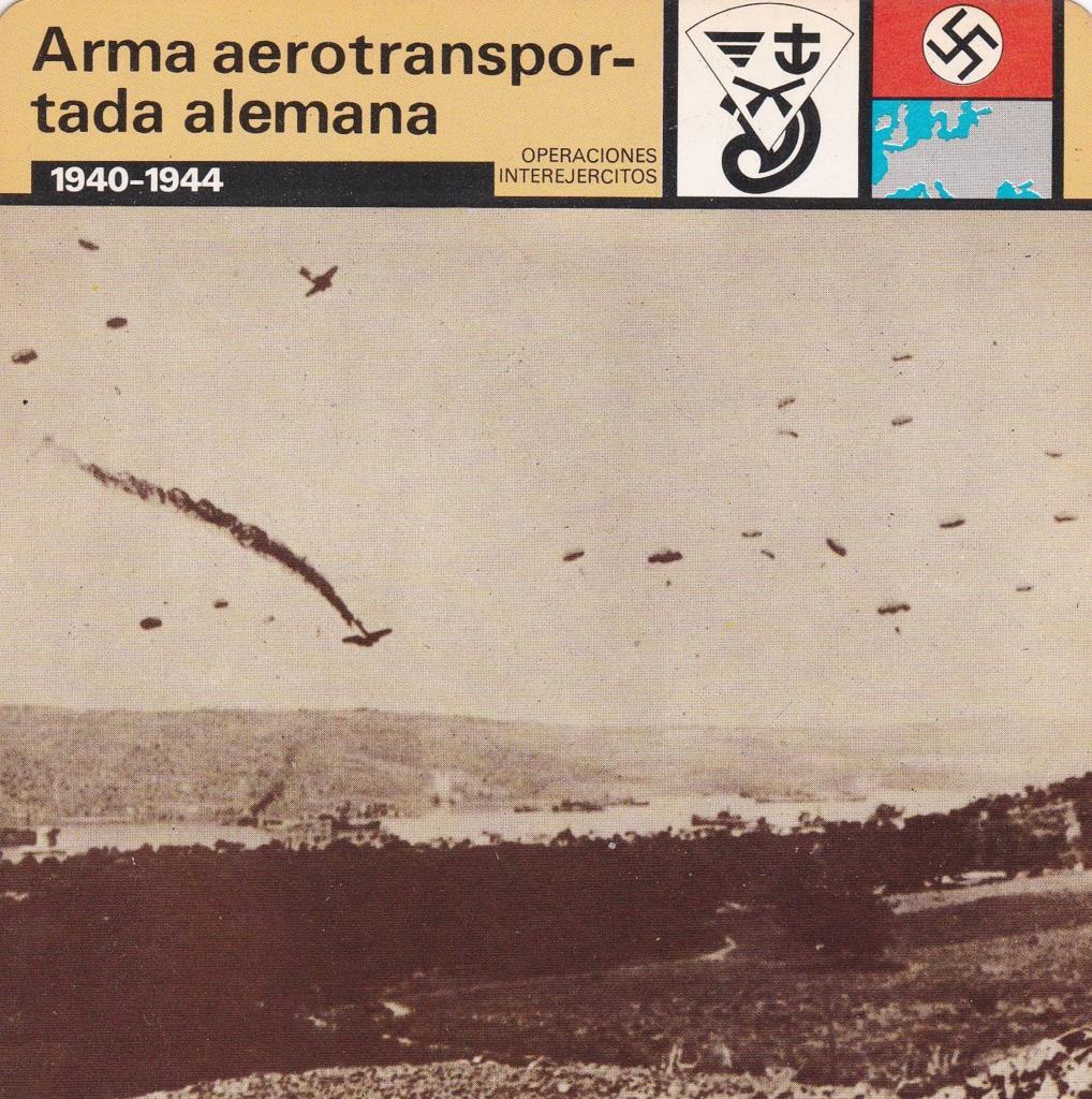 FICHA OPERACIONES INTEREJERCITOS: ARMA AEROTRANSPORTADA ALEMANA. 1940-1944