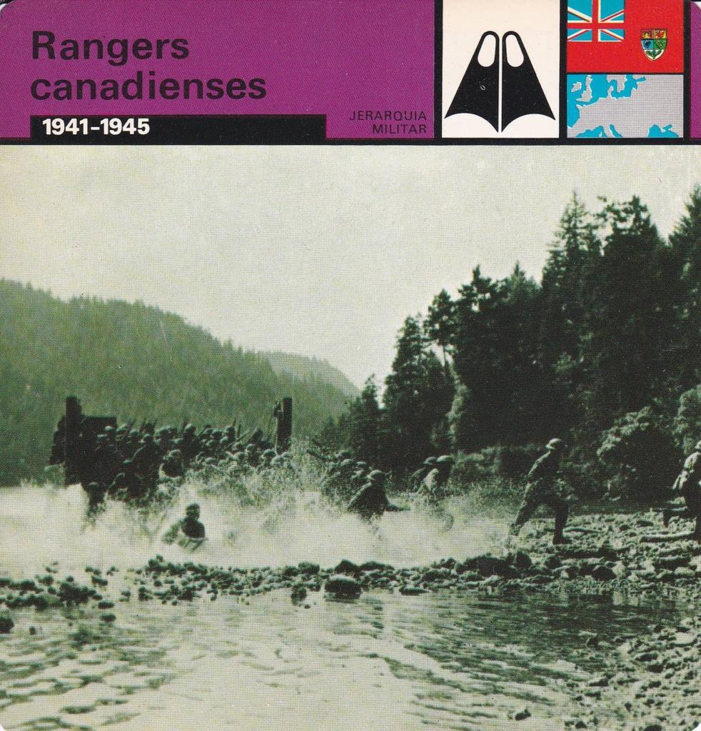 FICHA JERARQUIA MILITAR: RANGERS CANADIENSES. 1941-1945