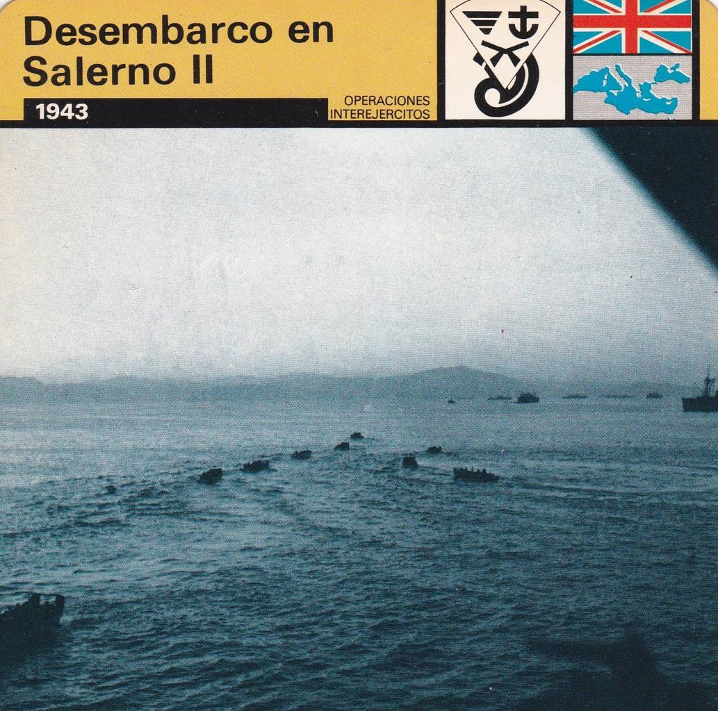 FICHA OPERACIONES INTEREJERCITOS: DESENBARCO EN SALERMO II. 1943