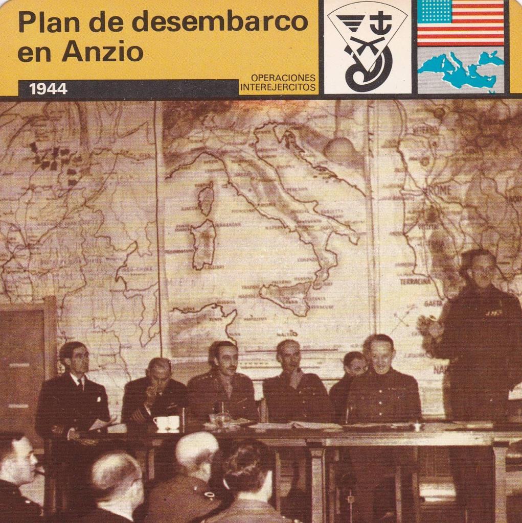 FICHA OPERACIONES INTEREJERCITOS: PLAN DE DESEMBARCO EN ANZIO. 1944