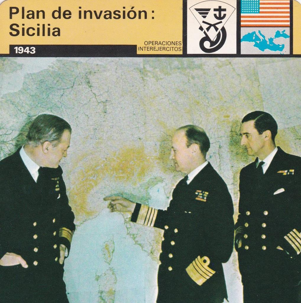 FICHA OPERACIONES INTEREJERCITOS: PLAN DE INVASION: SICILIA. 1943