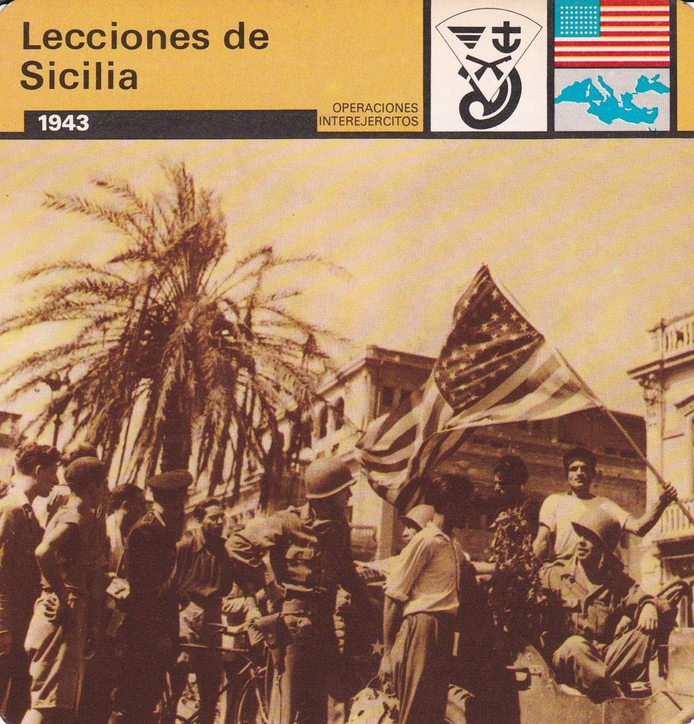 FICHA OPERACIONES INTEREJERCITOS: LECCIONES DE SICILIA. 1943