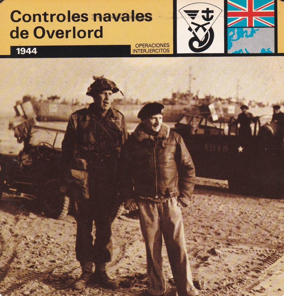 FICHA OPERACIONES INTEREJERCITOS: CONTROLADORES NAVALES DE OVERLORD. 1944