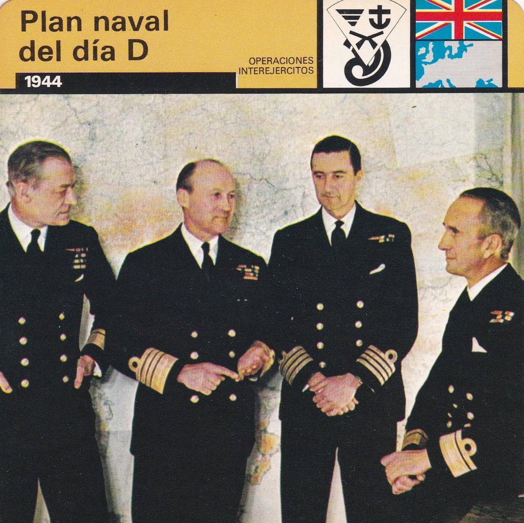 FICHA OPERACIONES INTEREJERCITOS: PLAN NAVAL DEL DIA D. 1944