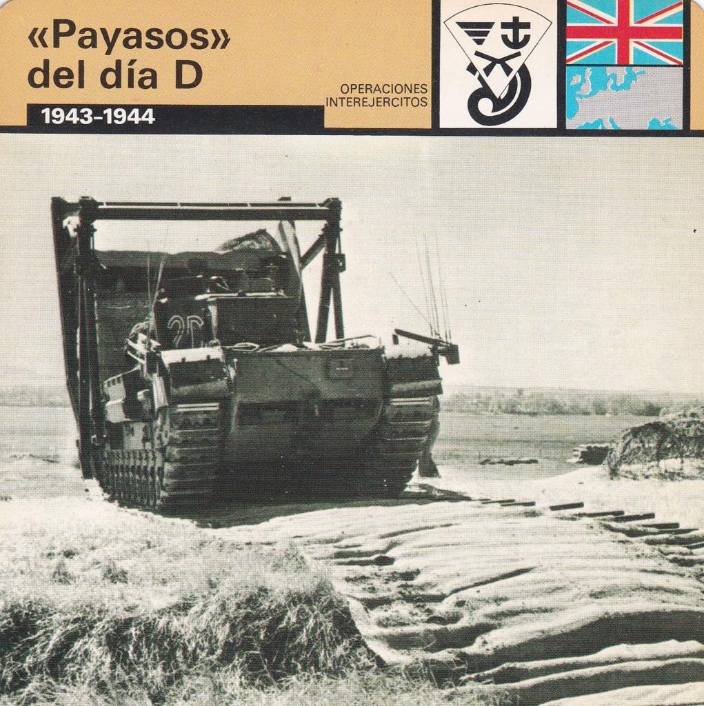 FICHA OPERACIONES INTEREJERCITOS: "PAYASOS DEL DIA D". 1943-1944