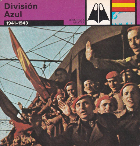 FICHA JERARQUIA MILITAR: DIVISION AZUL. 1941-1943