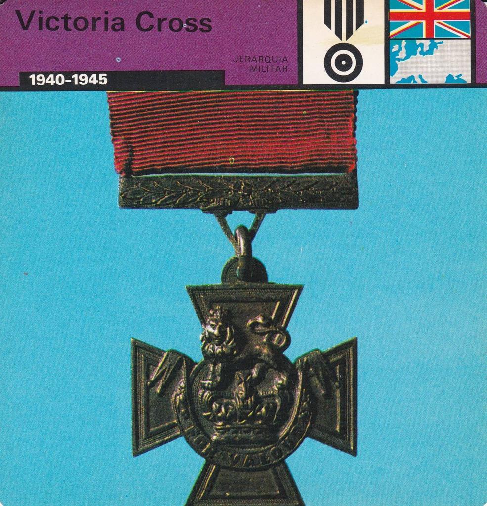 FICHA JERARQUIA MILITAR: VICTORIA CROSS. 1940-1945