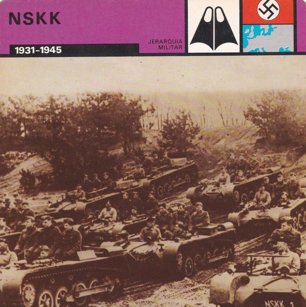 FICHA JERARQUIA MILITAR: NSKK. 1931-1945