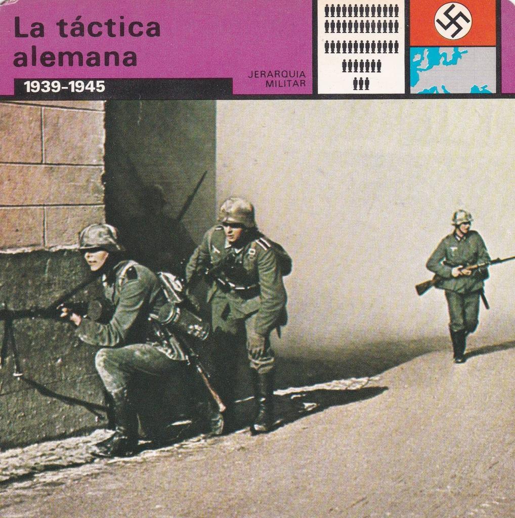 FICHA JERARQUIA MILITAR: LA TACTICA ALEMANA. 1939-1945