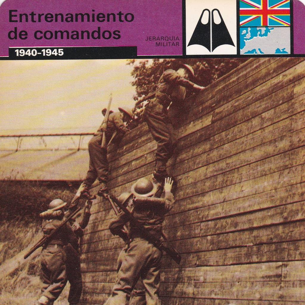 FICHA JERARQUIA MILITAR: ENTRENAMIENTO DE COMANDOS. 1940-1945