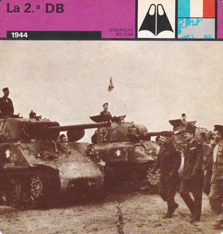 FICHA JERARQUIA MILITAR: LA 2 DB. 1944