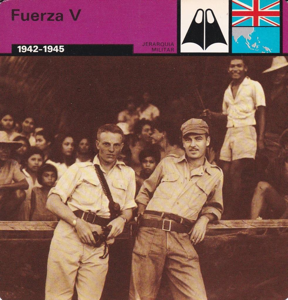 FICHA JERARQUIA MILITAR: FUERZA V. 1942-1945