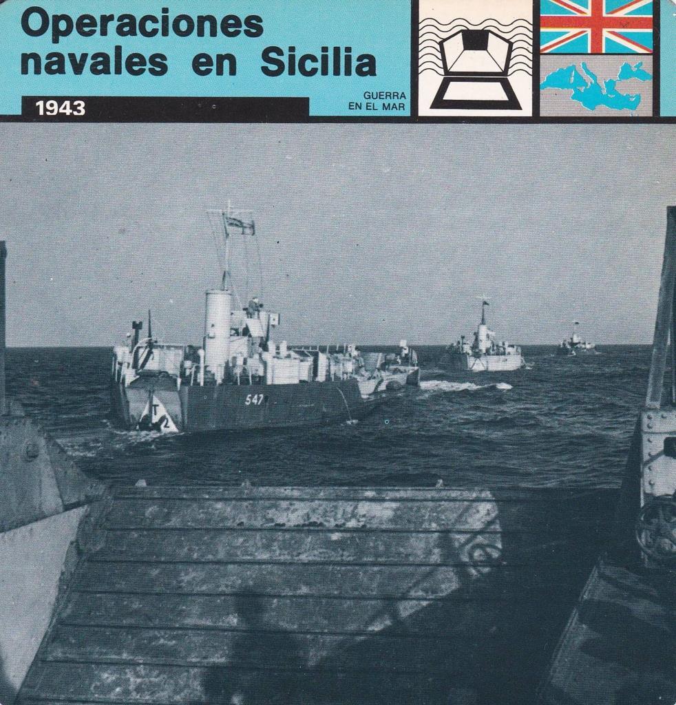 FICHA GUERRA EN EL MAR: OPERACIONES NAVALES EN SICILIA. 1943