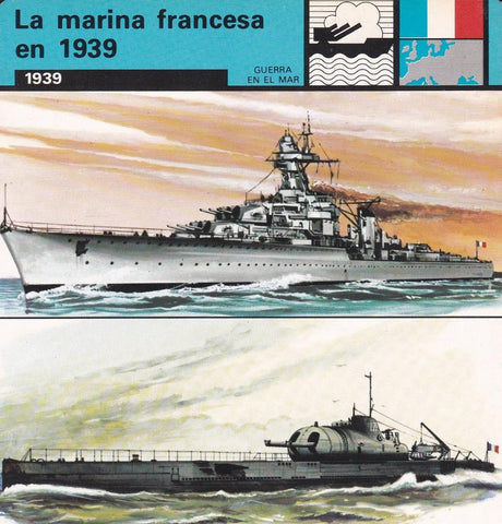 FICHA GUERRA EN EL MAR: LA MARINA FRANCESA EN 1939. 1939