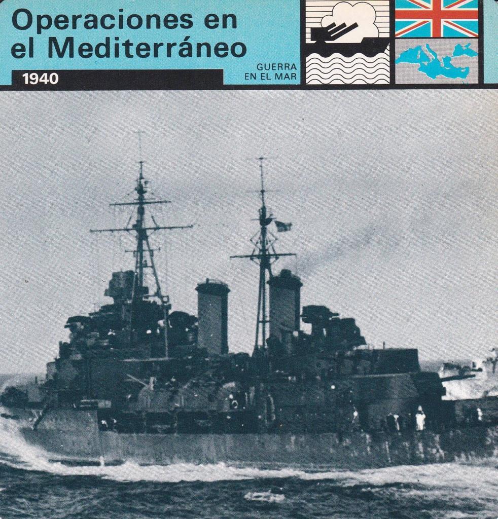 FICHA GUERRA EN EL MAR: OPERACIONES EN EL MEDITERRANEO. 1940