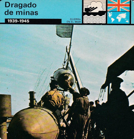 FICHA GUERRA EN EL MAR: DRAGADO DE MINAS. 1939-1945