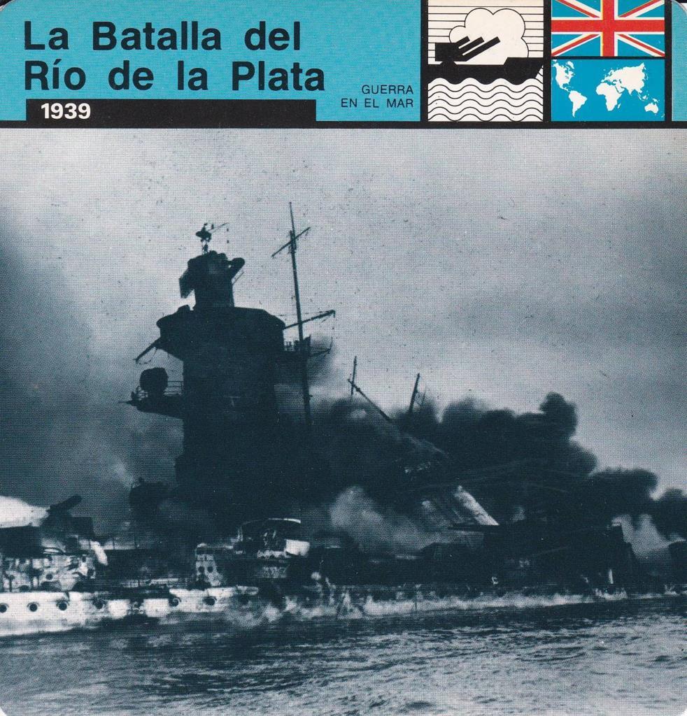 FICHA GUERRA EN EL MAR: LA BATALLA DEL RIO DE PLATA. 1939