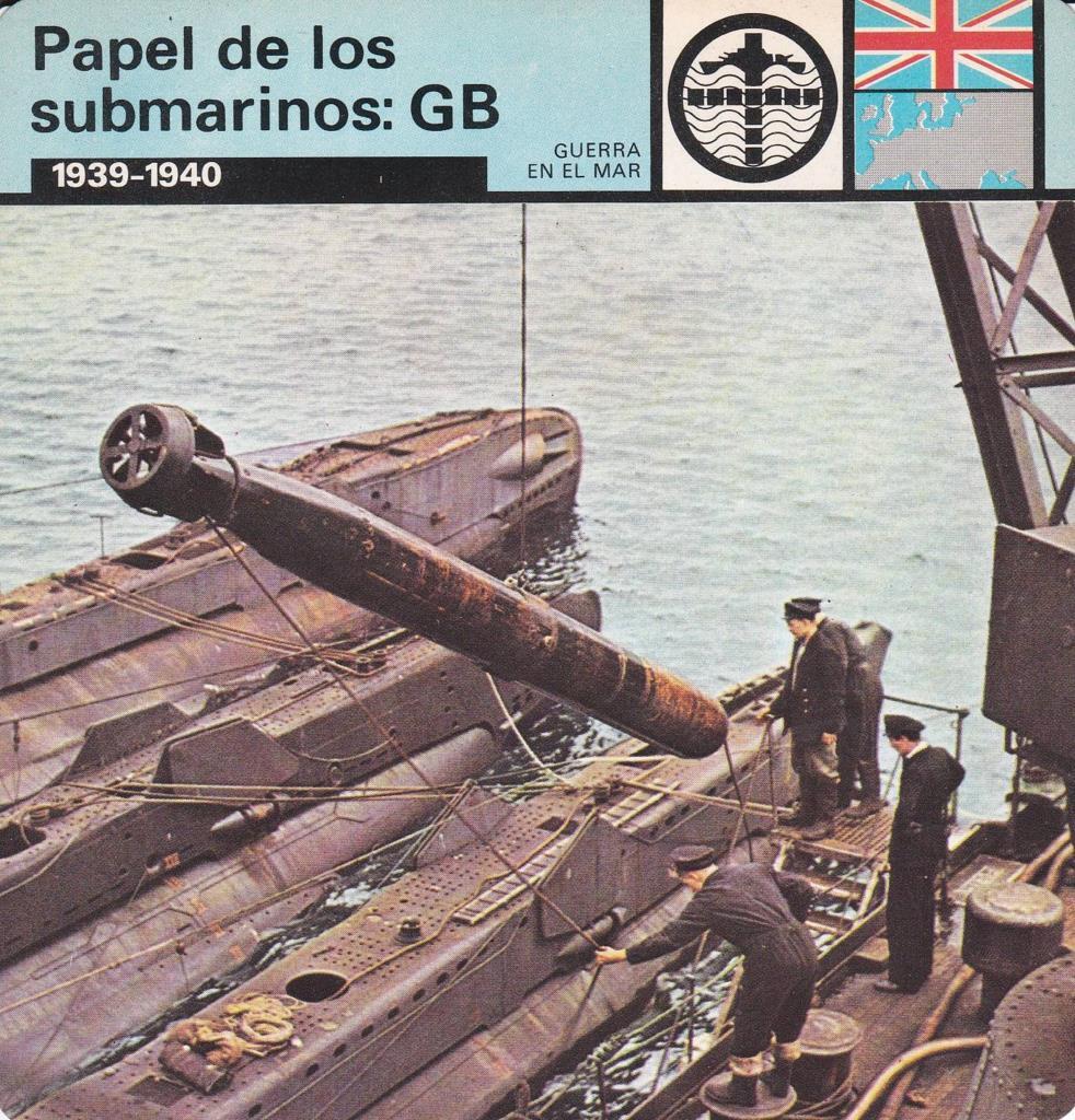 FICHA GUERRA EN EL MAR: PAPEL DE LOS SUBMARINOS: GB. 1939-1940