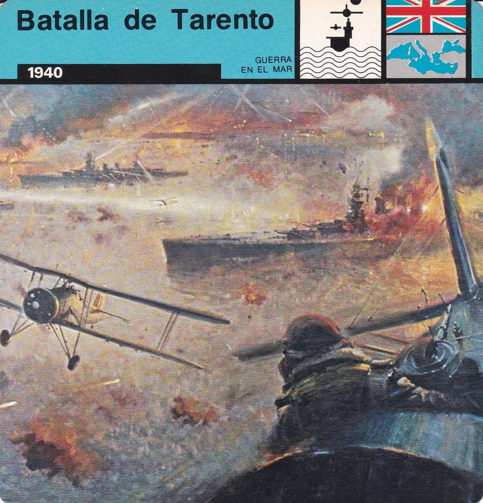 FICHA GUERRA EN EL MAR: BATALLA DE TARENTO. 1940