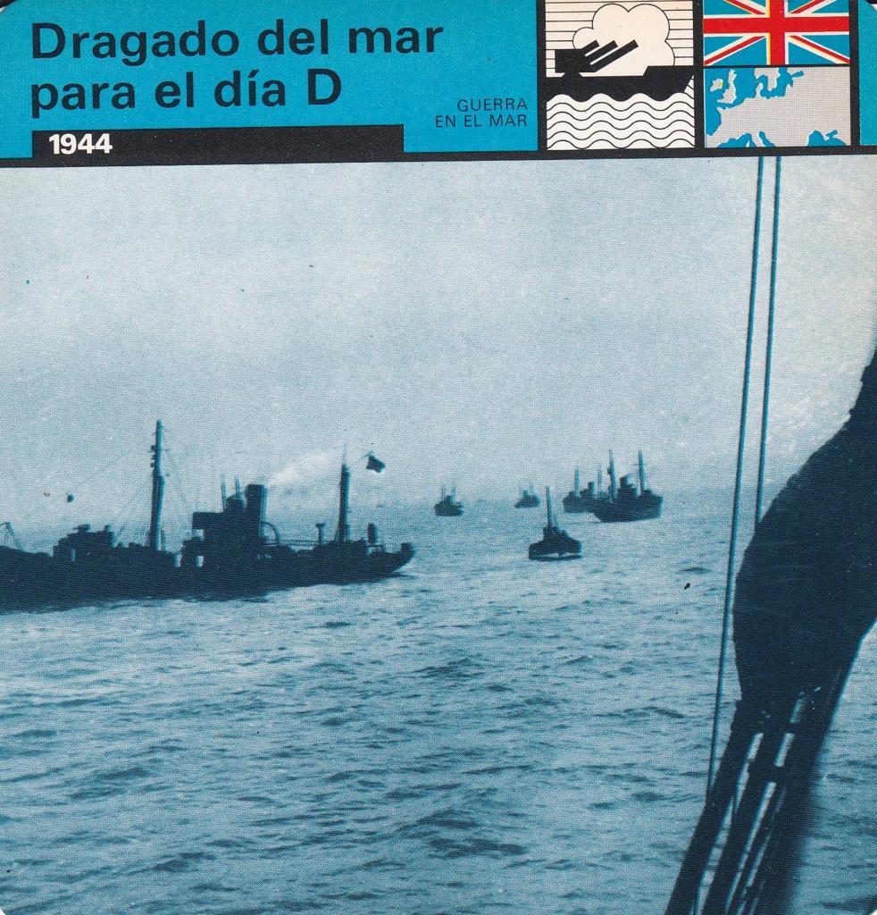 FICHA GUERRA EN EL MAR: DRAGADO DEL MAR PARA EL DIA D. 1944