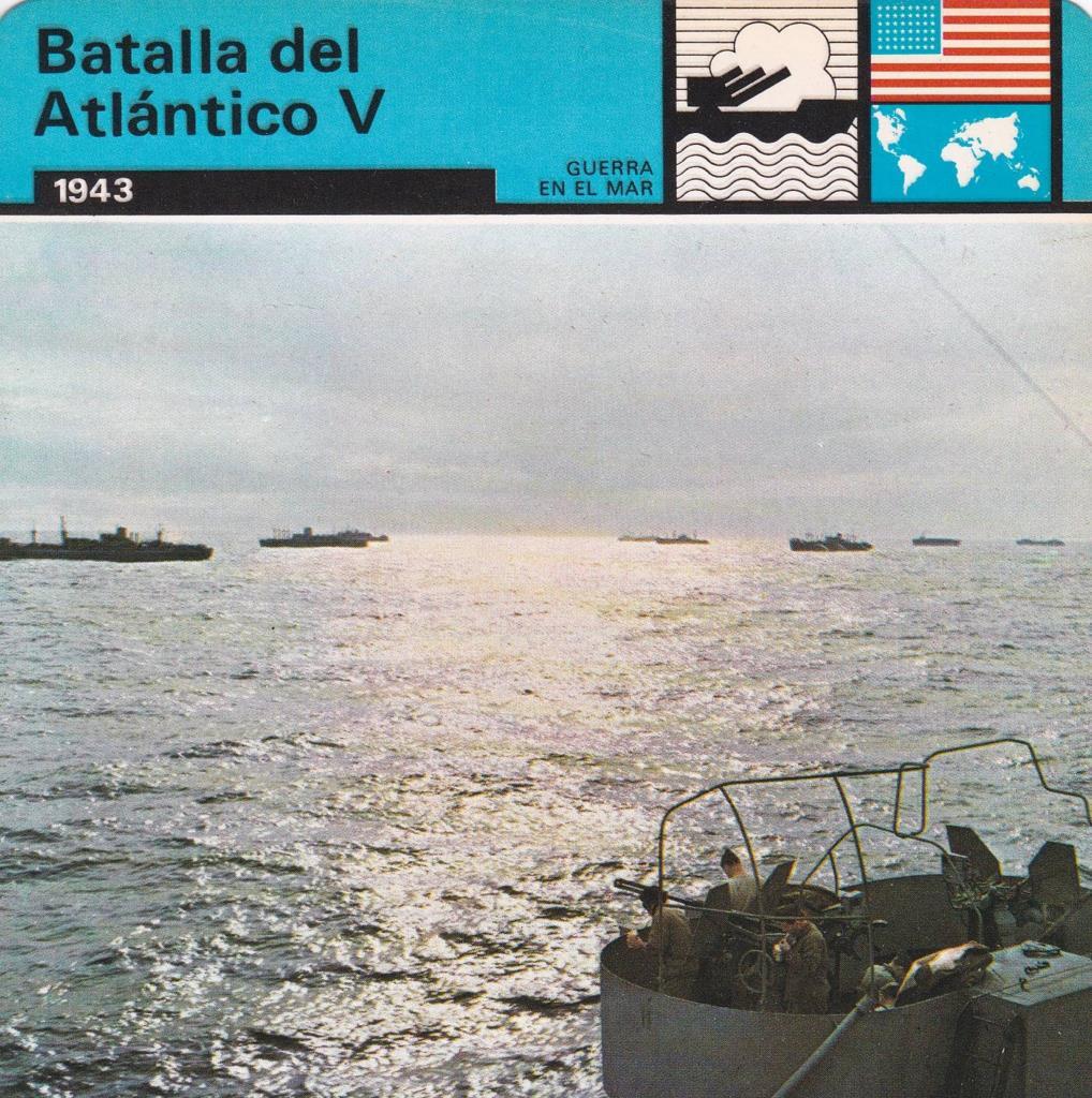 FICHA GUERRA EN EL MAR: BATALLA DEL ATLANTICO V. 1943