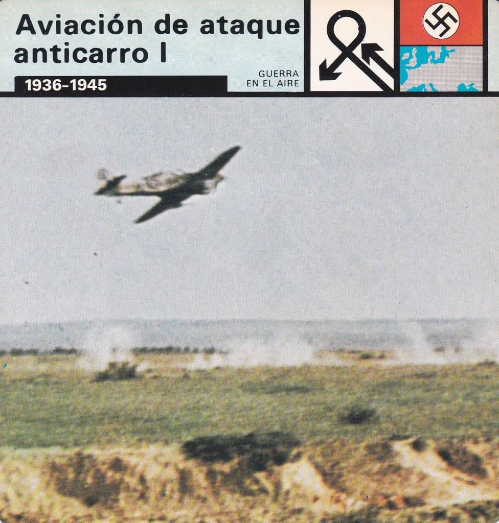 FICHA GUERRA EN EL AIRE: AVIACION DE ATAQUE ANTICARRO I. 1936-1945