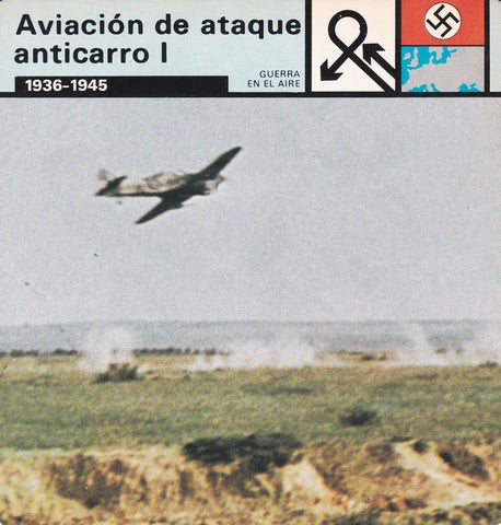 FICHA GUERRA EN EL AIRE: AVIACION DE ATAQUE ANTICARRO I. 1936-1945