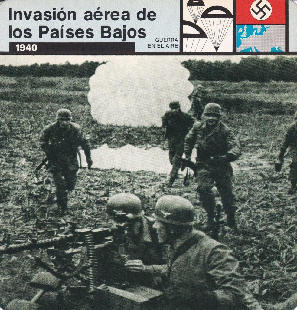 FICHA GUERRA EN EL AIRE: INVASION AEREA DE LOS PAISES BAJOS. 1940