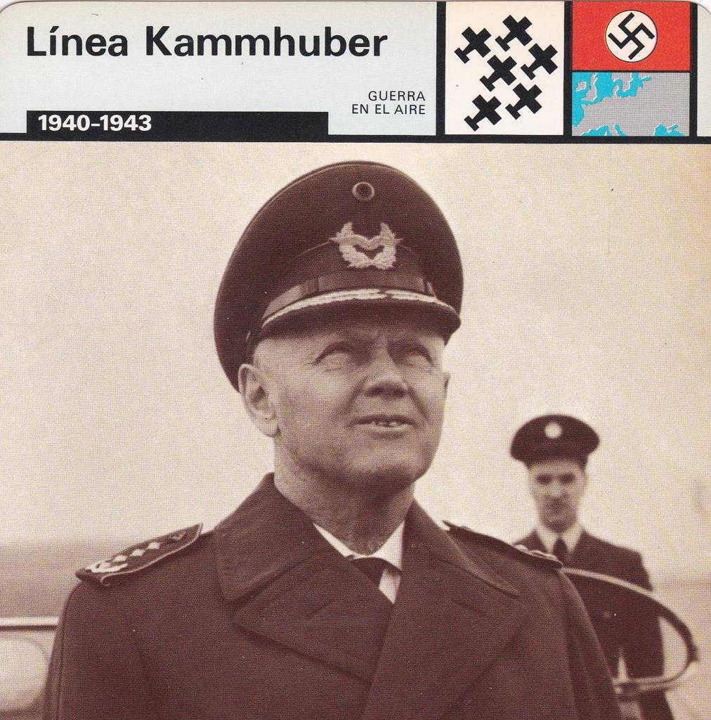 FICHA GUERRA EN EL AIRE: LINEA KAMMHUBER. 1940-1943