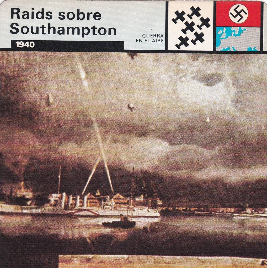 FICHA GUERRA EN EL AIRE: RAIDS DE SOUTHAMPTON. 1940