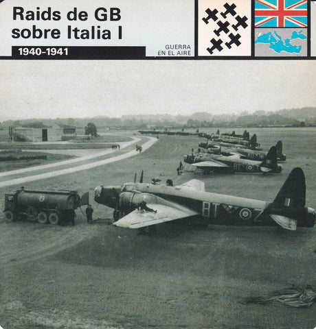 FICHA GUERRA EN EL AIRE: RAIDS DE GB SOBRE ITALIA I. 1940-1941