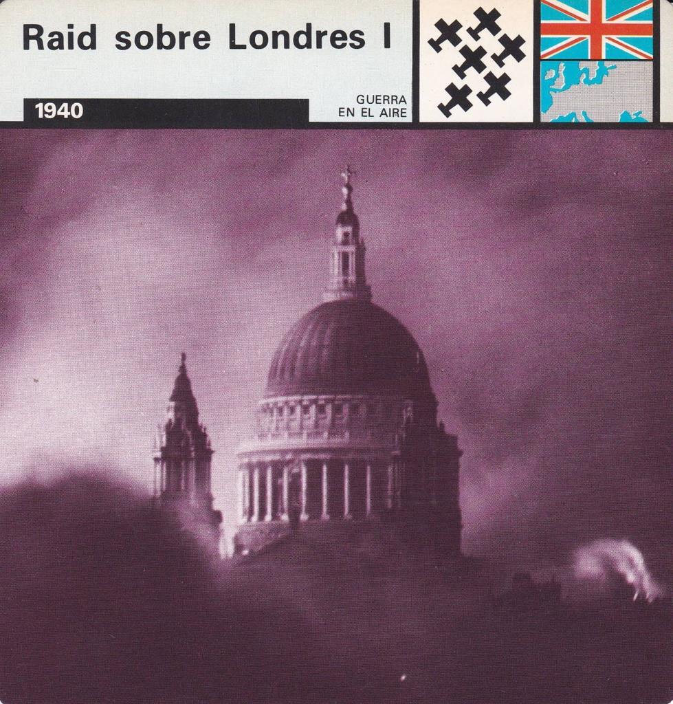 FICHA GUERRA EN EL AIRE: RAID SOBRE LONDRES I. 1940