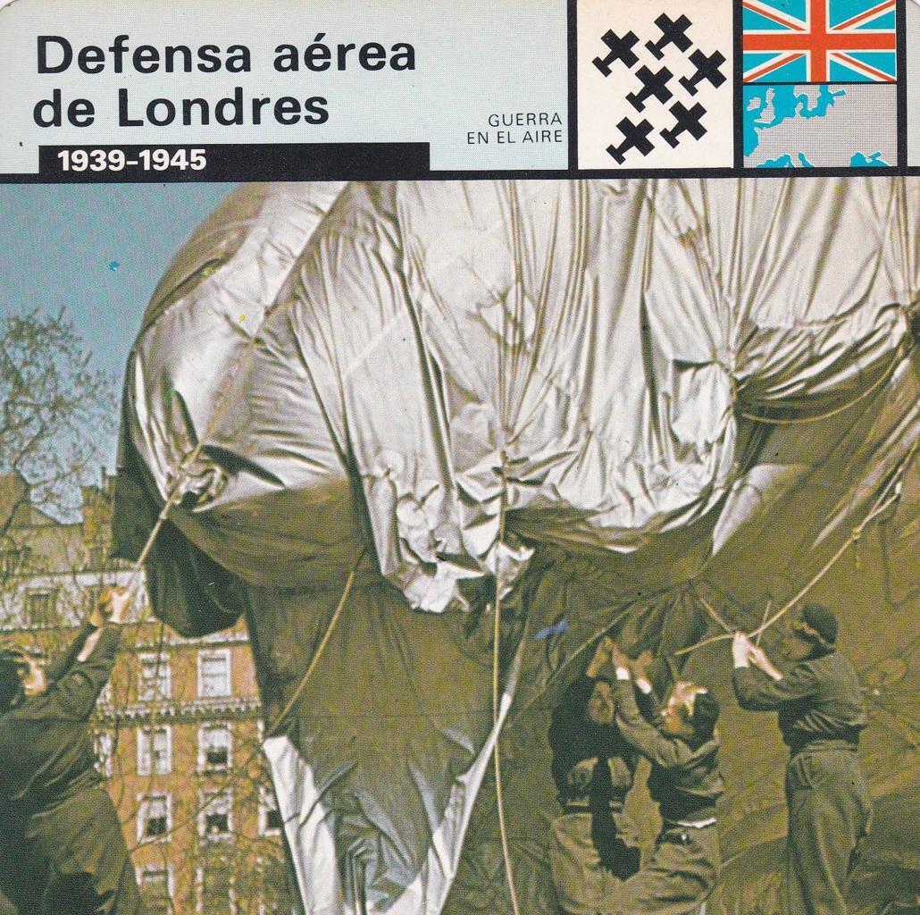 FICHA GUERRA EN EL AIRE: DEFENSA AEREA DE LONDRES. 1939-1945