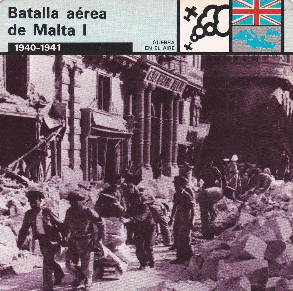 FICHA GUERRA EN EL AIRE: BATALLA AEREA DE MALTA I. 1940-1941