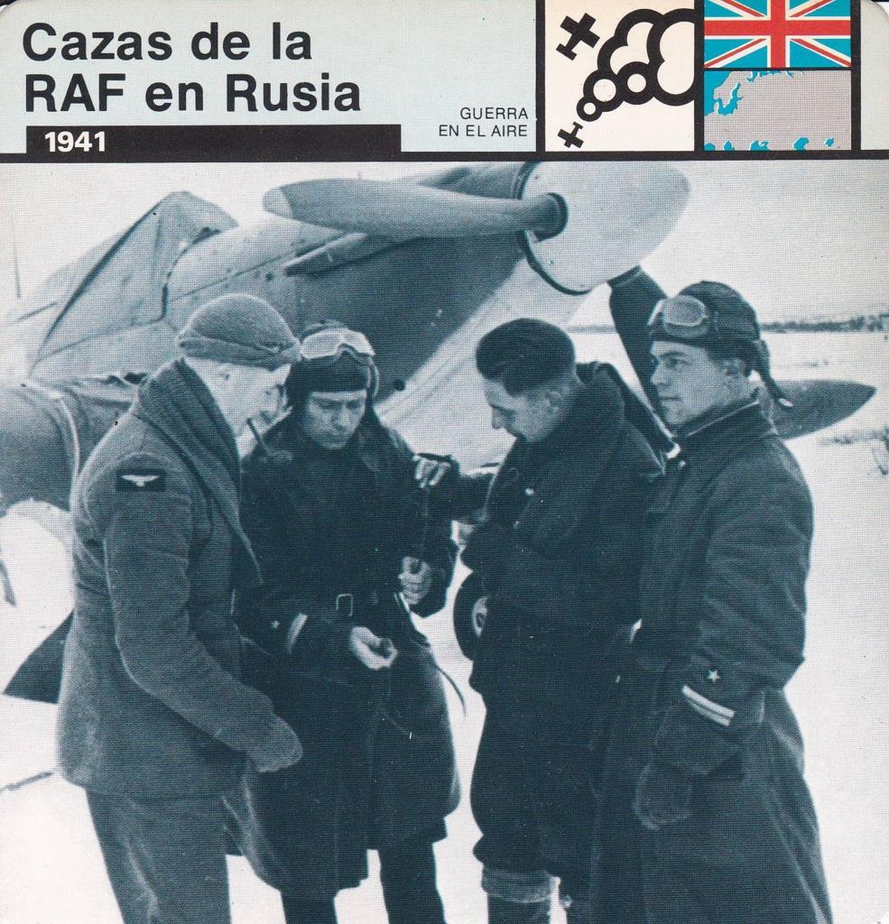 FICHA GUERRA EN EL AIRE: CAZAS DE LA RAF EN RUSIA. 1941