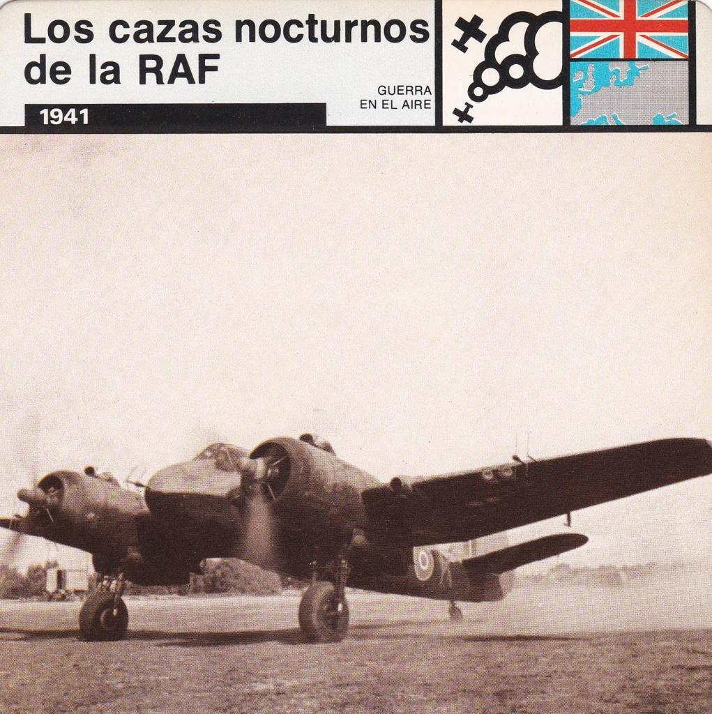 FICHA GUERRA EN EL AIRE: LOS CAZAS NOCTURNOS DE LA RAF. 1941