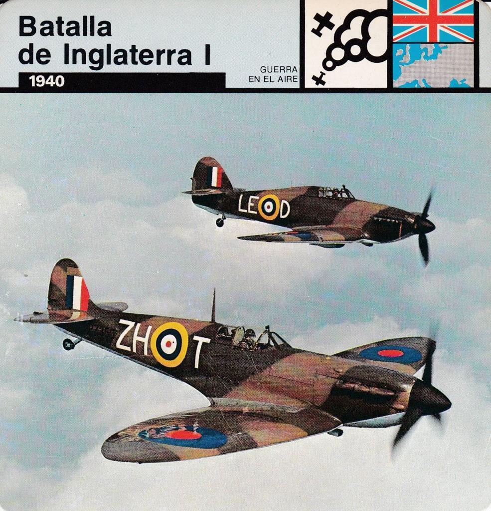 FICHA GUERRA EN EL AIRE: BATALLA DE INGLATERRA I. 1940