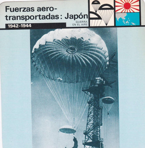 FICHA GUERRA EN EL AIRE: FUERZAS AERO-TRANSPORTADAS: JAPON. 1942-1944