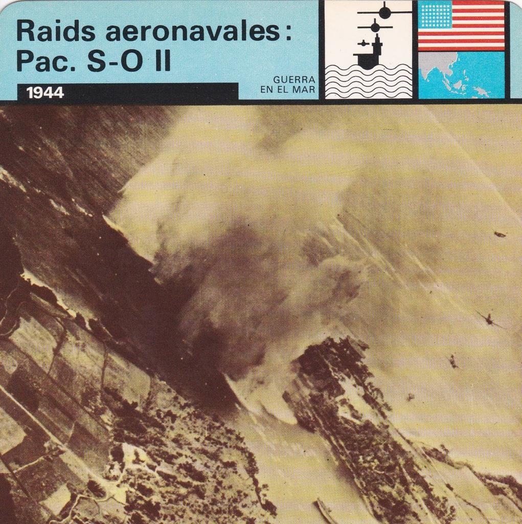 FICHA GUERRA EN EL MAR: RAIDS AERONAVALES: PAC. S-O II. 1944