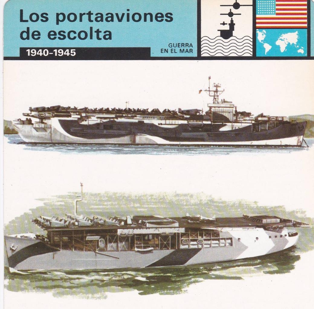 FICHA GUERRA EN EL MAR: LOS PORTAAVIONES DE ESCOLTA. 1940-1945