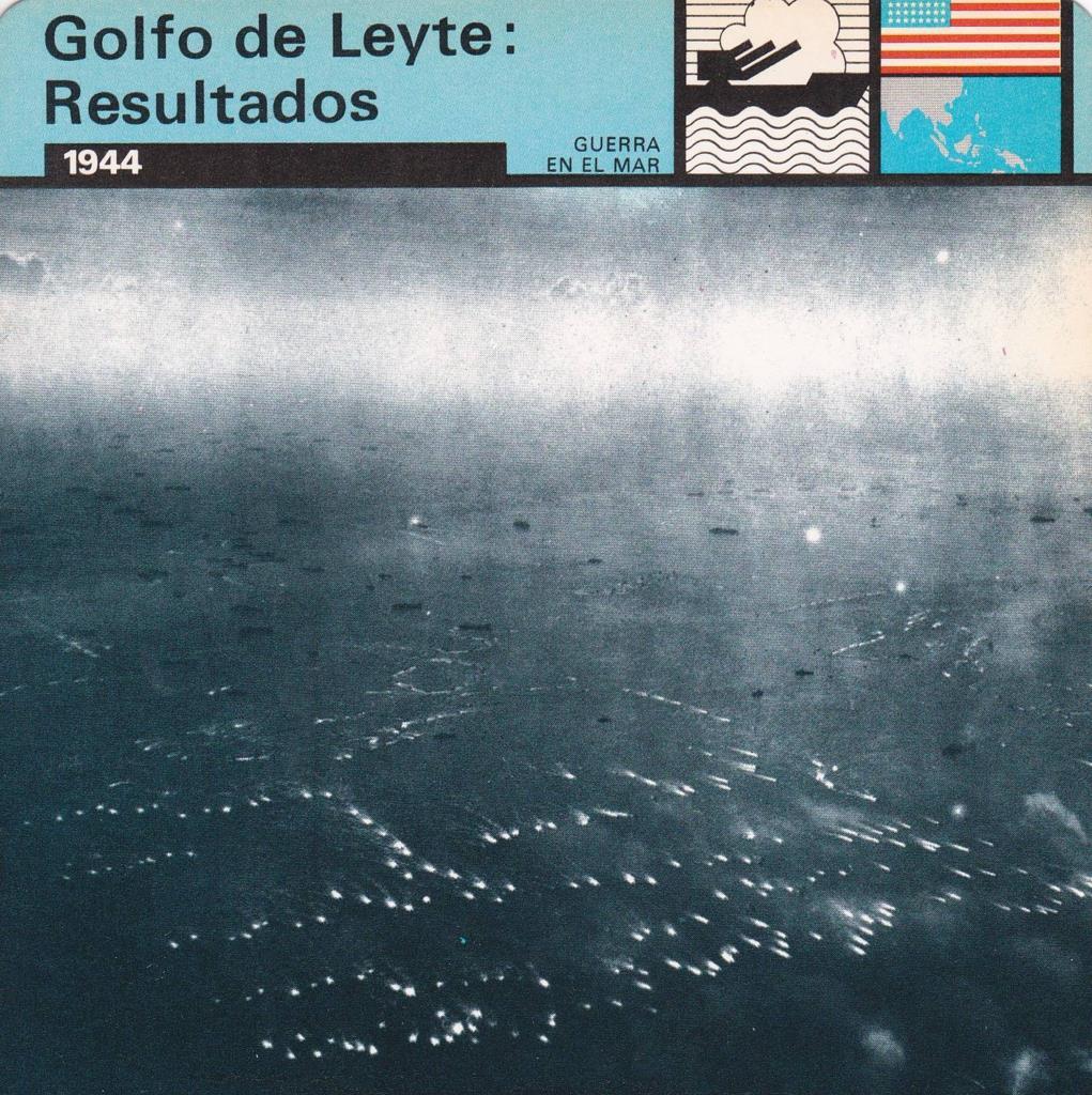 FICHA GUERRA EN EL MAR: GOLFO DE LEYTE: RESULTADOS. 1944