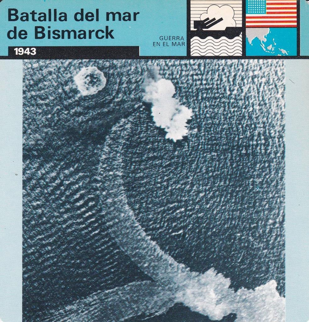 FICHA GUERRA EN EL MAR: BATALLA DEL MAR DE BISMARCK. 1943