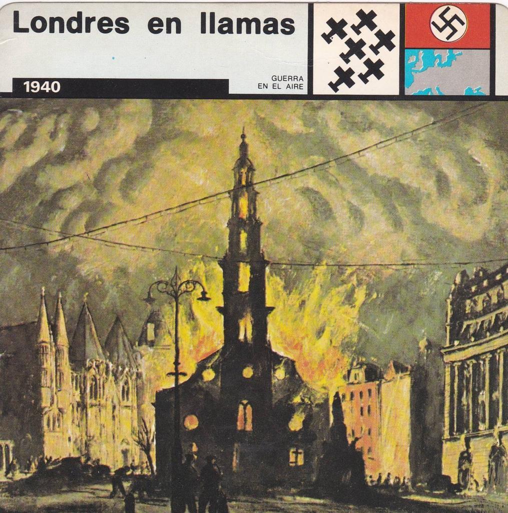 FICHA GUERRA EN EL AIRE: LONDRES EN LLAMAS. 1940