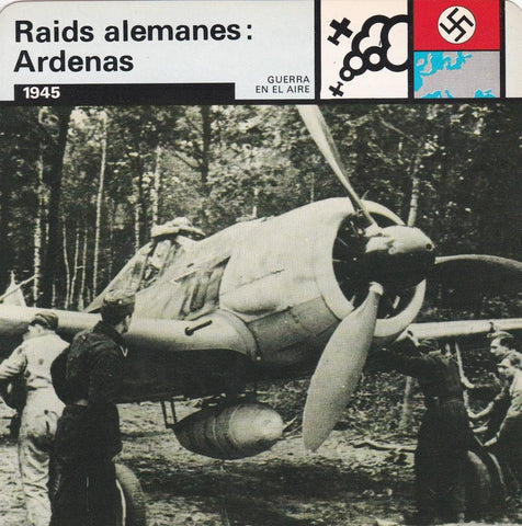 FICHA GUERRA EN EL AIRE: RAIDS ALEMANES: ARDENAS. 1945