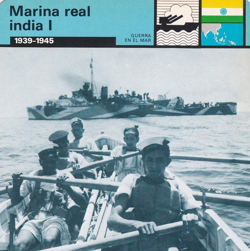 FICHA GUERRA EN EL MAR: MARINA REAL INDIA I. 1939-1945