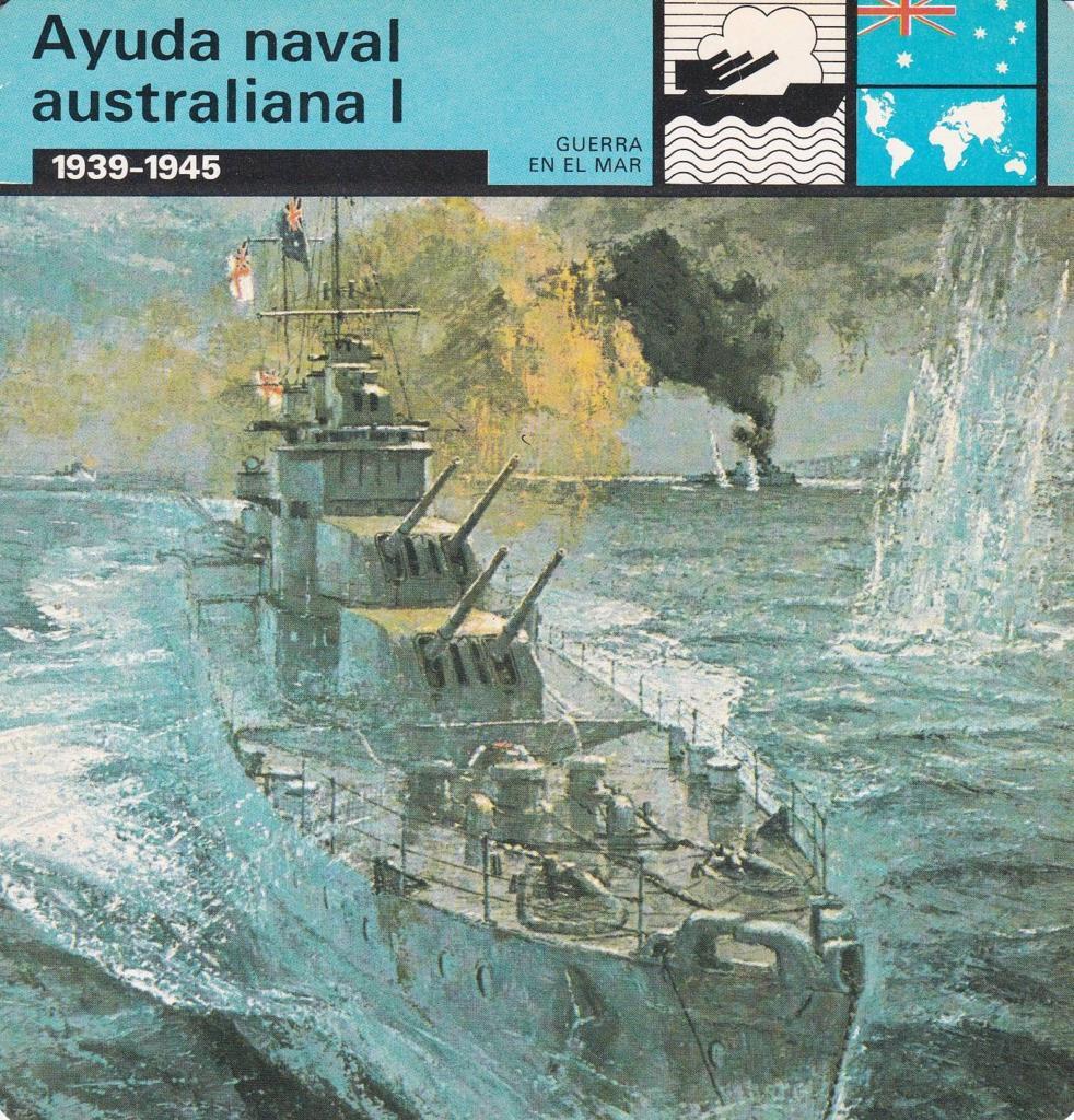 FICHA GUERRA EN EL MAR: AYUDA NAVAL AUSTRALIANA I. 1939-1945