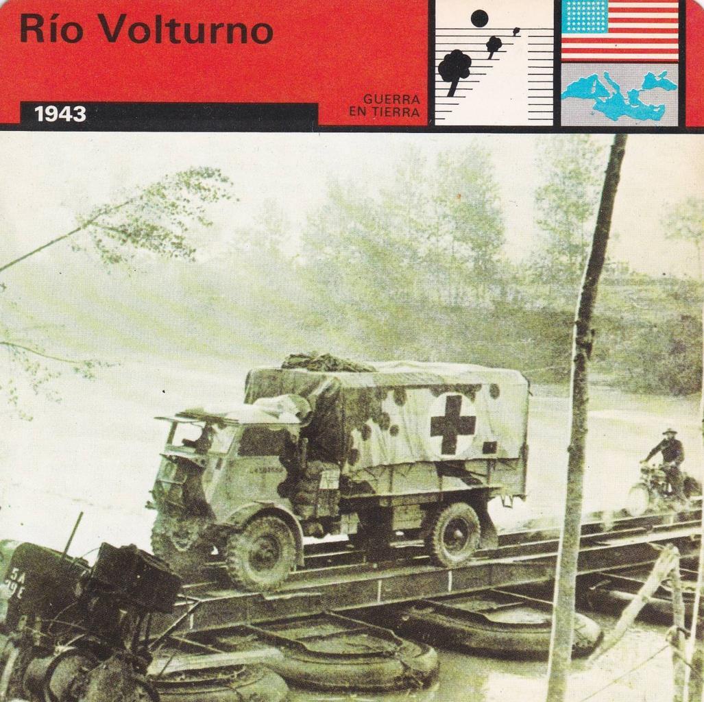 FICHA GUERRA EN TIERRA: RIO VOLTURNO. 1943