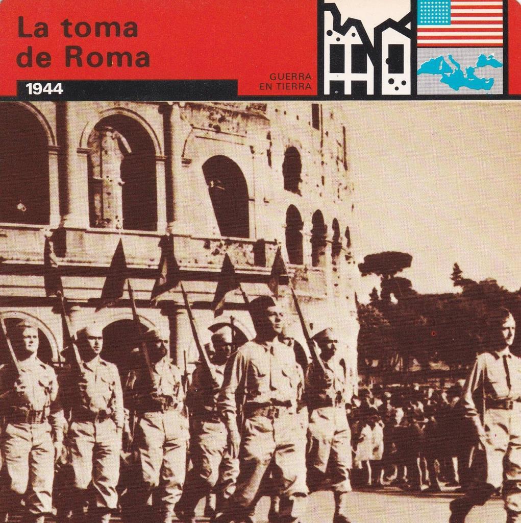 FICHA GUERRA EN TIERRA: LA TOMA DE ROMA. 1944