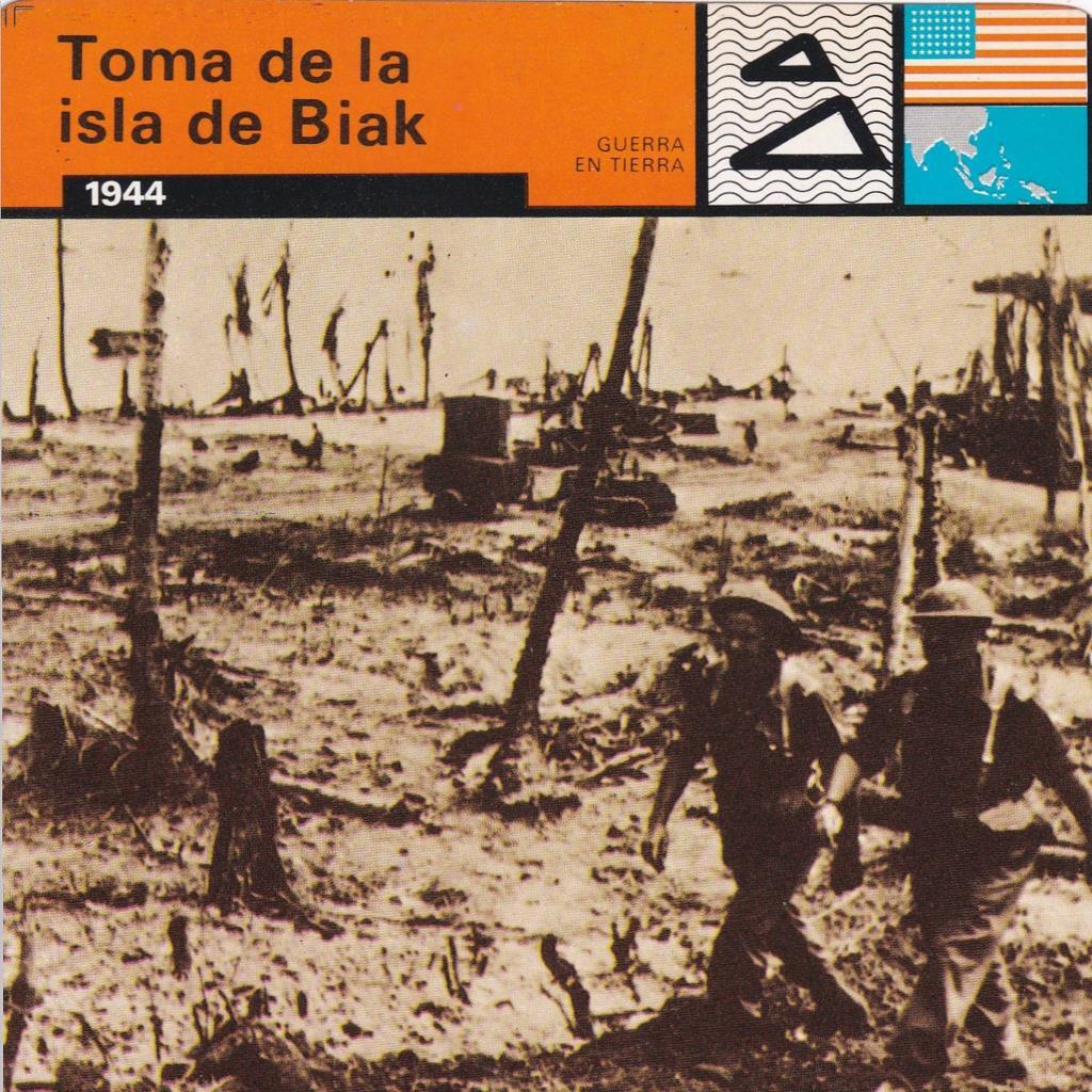 FICHA GUERRA EN TIERRA: TOMA DE LA ISLA DE BIAK. 1944