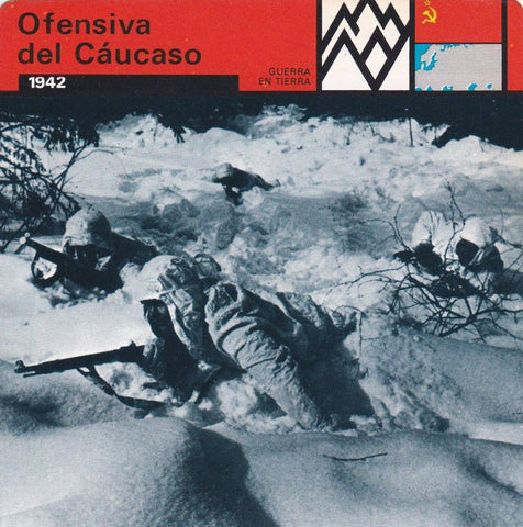 FICHA GUERRA EN TIERRA: OFENSIVA DEL CAUCASO. 1942